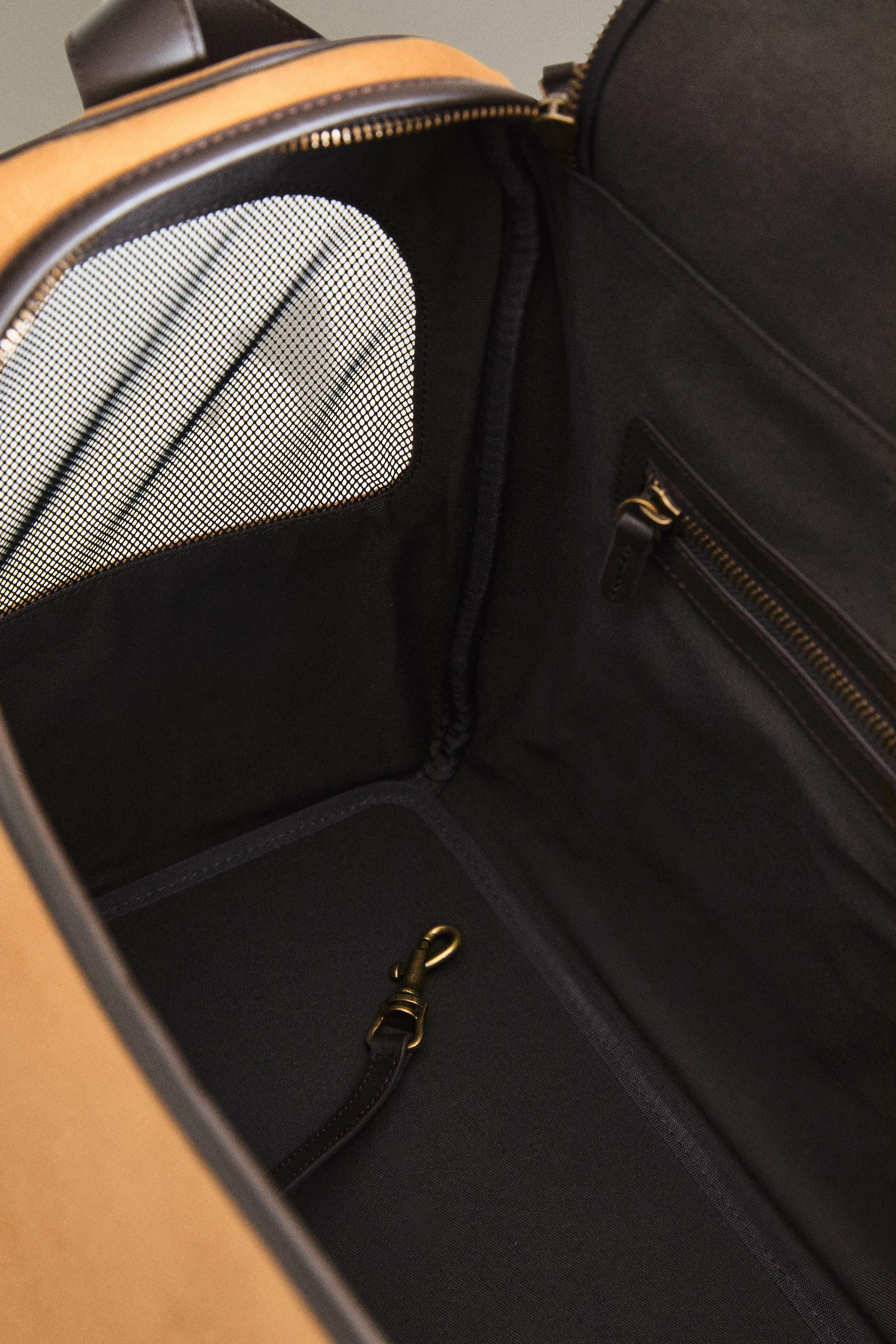 SAC DE TRANSPORT EN CUIR POUR ANIMAUX